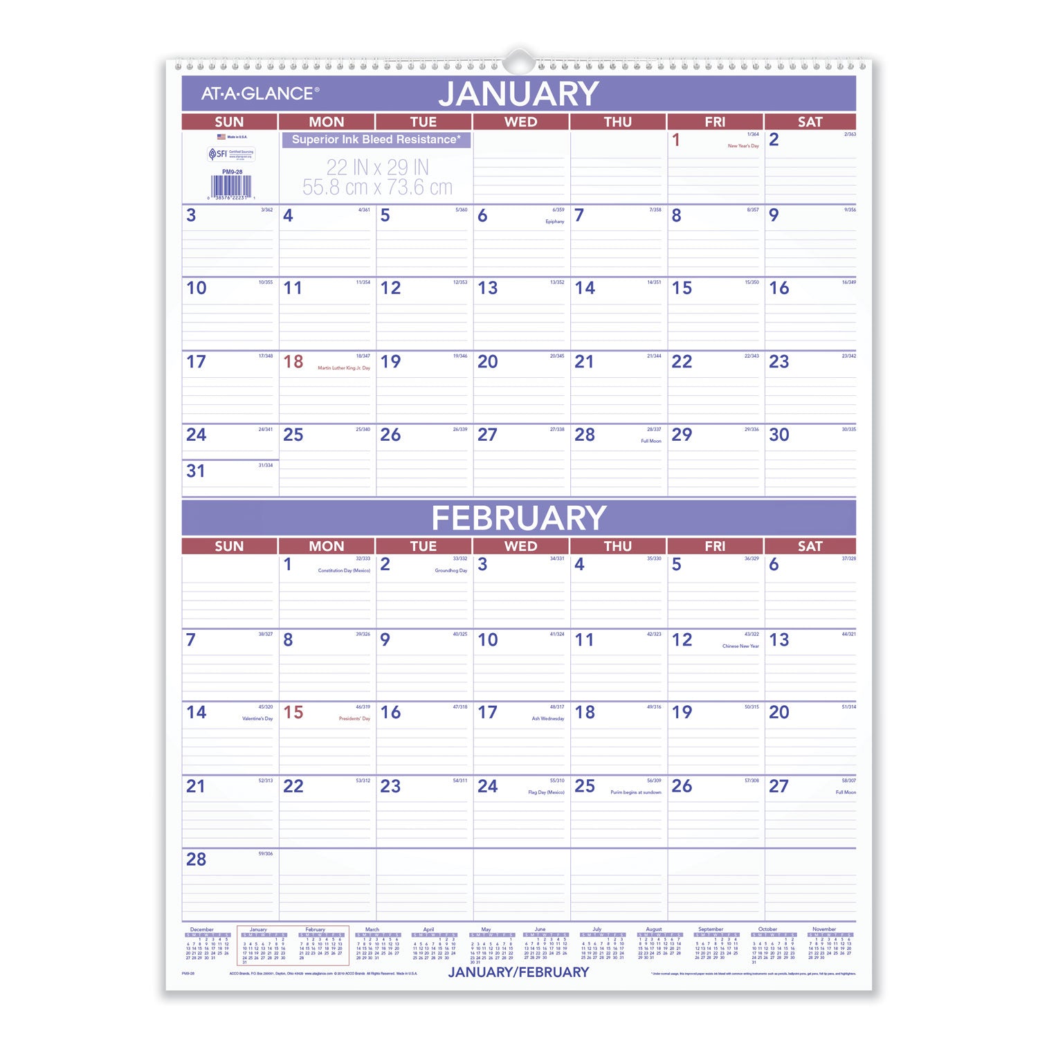 two-month-wall-calendar-22-x-29-white-blue-red-sheets-12-month-jan-to-dec-2024_aagpm928 - 1