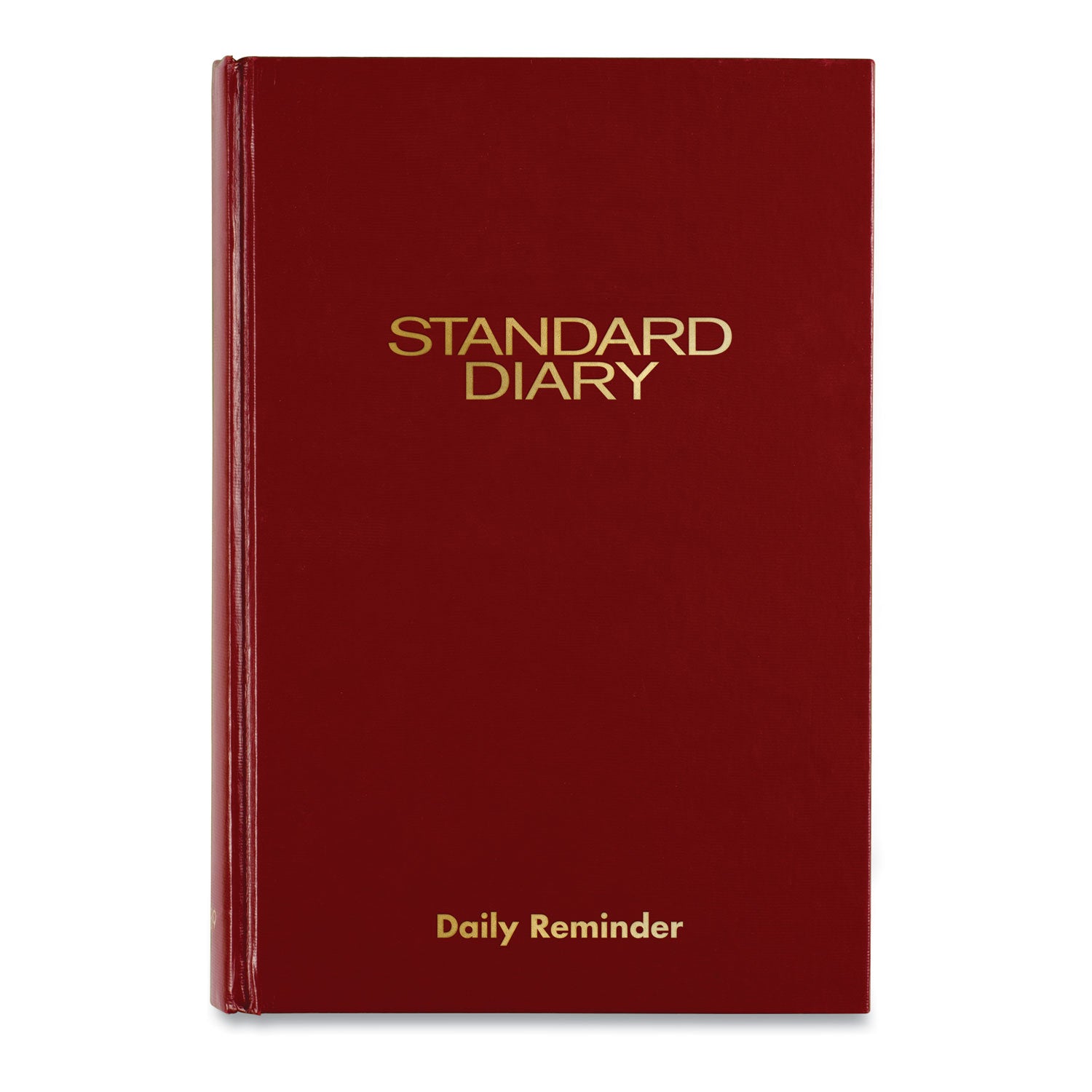 Standard Diary Daily Reminder Book, 2024 Edition, Medium/College Rule, Red Cover, (201) 8.25 x 5.75 Sheets - 