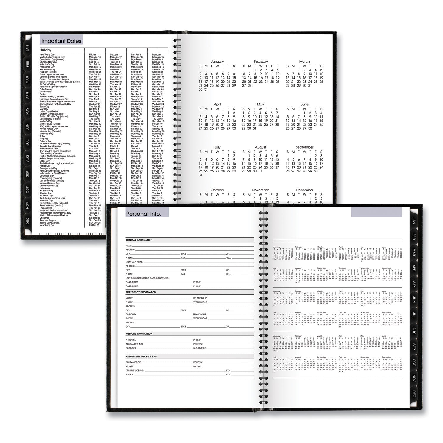 At-A-Glance DayMinder Premiere Appointment Book Planner - Large Size - Julian Dates - Weekly - 12 Month - January 2024 - December 2024 - 7:00 AM to 9:45 PM - Quarter-hourly, 7:00 AM to 6:45 PM - Saturday - 1 Week Double Page Layout - 8" x 11" White S - 4