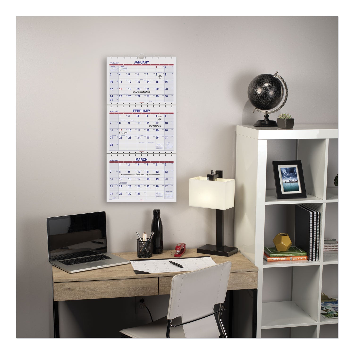 move-a-page-three-month-wall-calendar-12-x-27-white-red-blue-sheets-15-month-dec-to-feb-2023-to-2025_aagpmlf1128 - 4