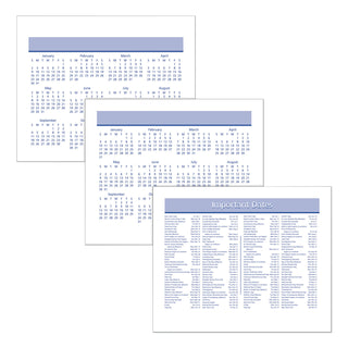 Flip-A-Week Desk Calendar Refill with QuickNotes, 7 x 6, White Sheets, 12-Month (Jan to Dec): 2024