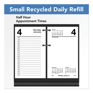 Desk Calendar Recycled Refill, 3.5 x 6, White Sheets, 12-Month (Jan to Dec): 2024
