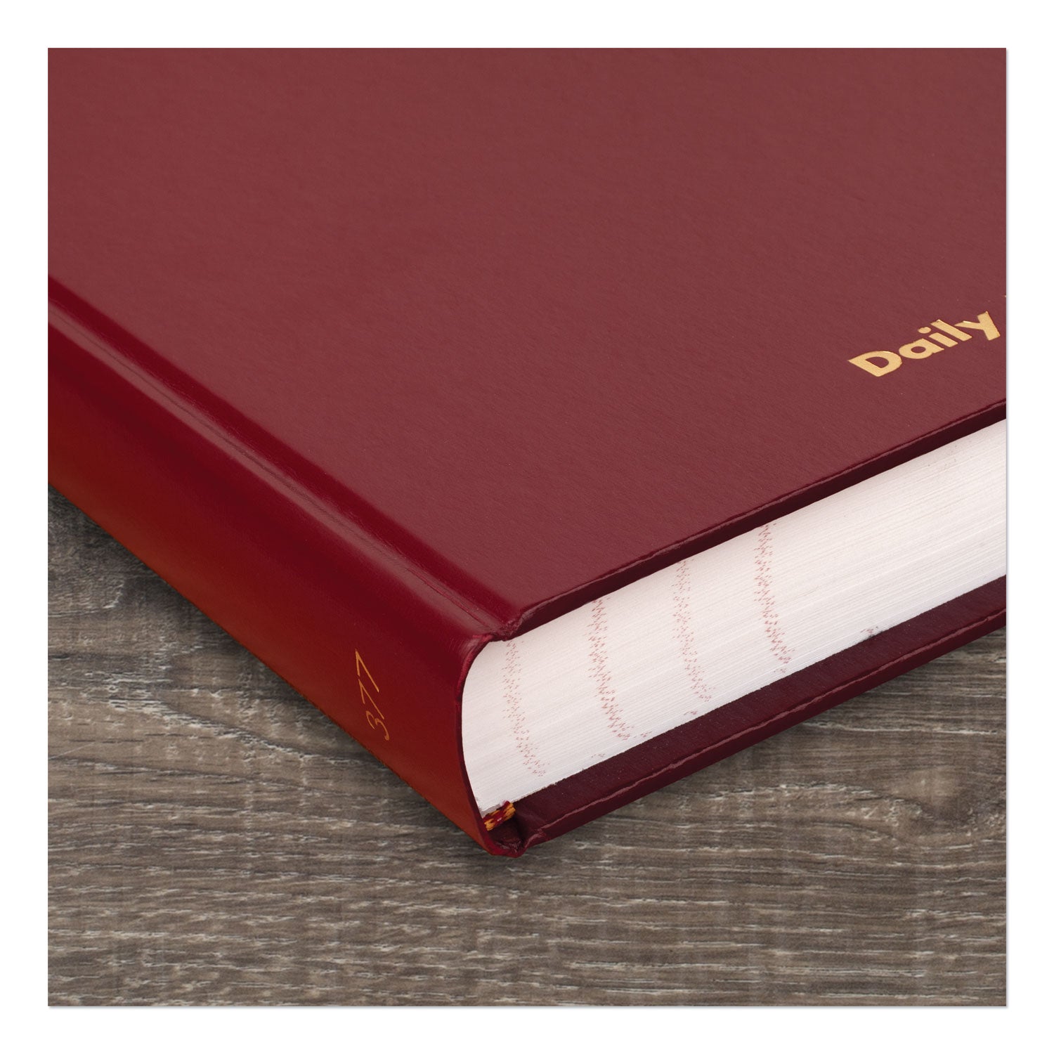 Standard Diary Daily Journal, 2024 Edition, Wide/Legal Rule, Red Cover, (210) 12 x 7.75 Sheets - 