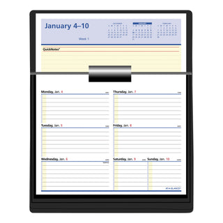 Flip-A-Week Desk Calendar Refill with QuickNotes, 7 x 6, White Sheets, 12-Month (Jan to Dec): 2024