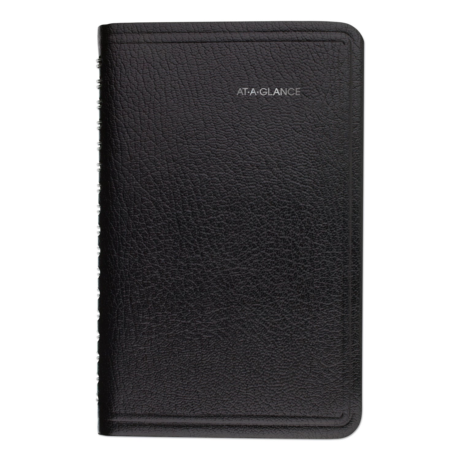 DayMinder Weekly Pocket Appointment Book with Telephone/Address Section, 6 x 3.5, Black Cover, 12-Month (Jan to Dec): 2024 - 