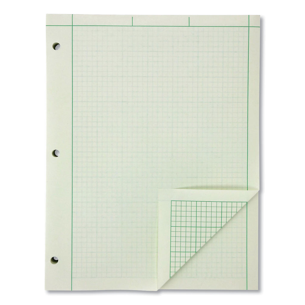 Ampad Green Tint Engineer's Quadrille Pad, Sold as 1 Pad