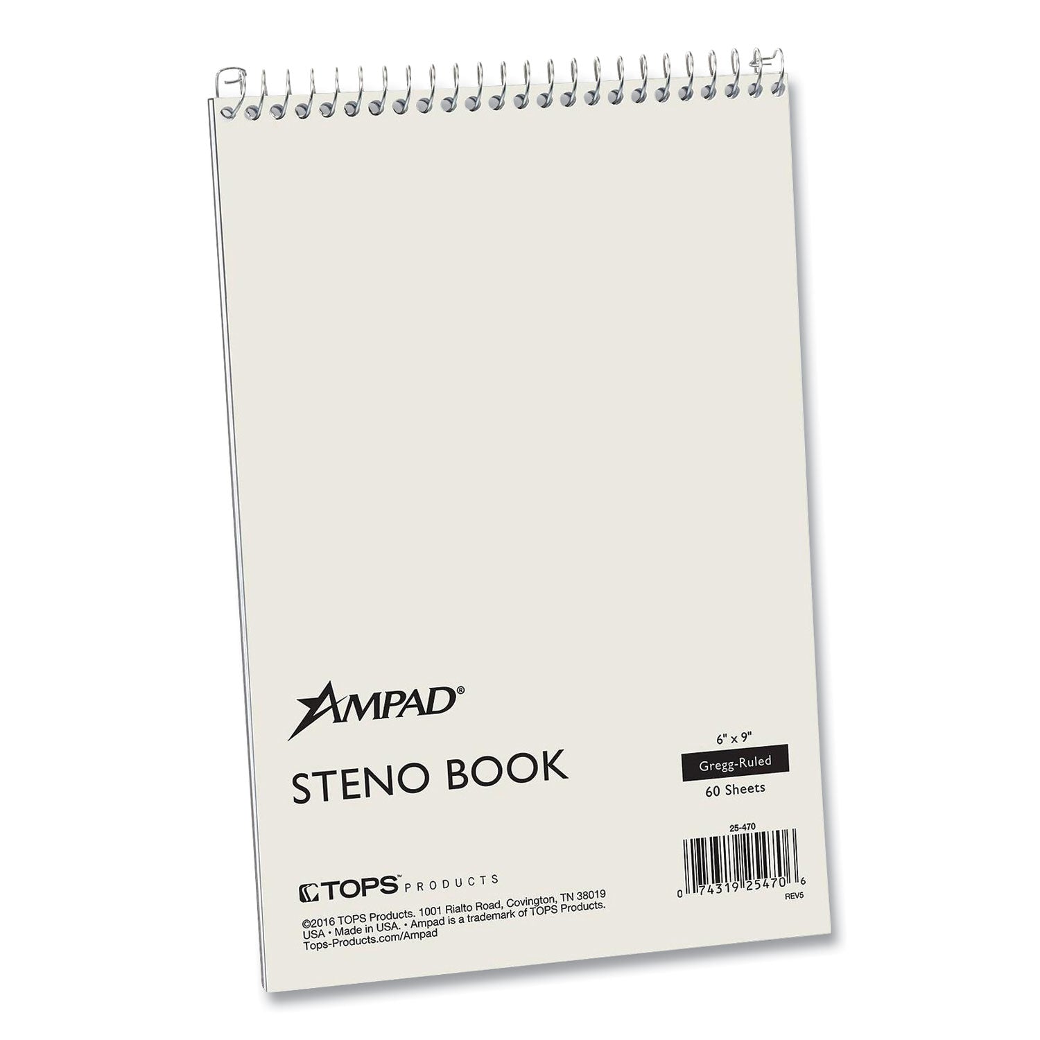 steno-pads-gregg-rule-white-cover-60-green-tint-6-x-9-sheets_amp25470 - 1