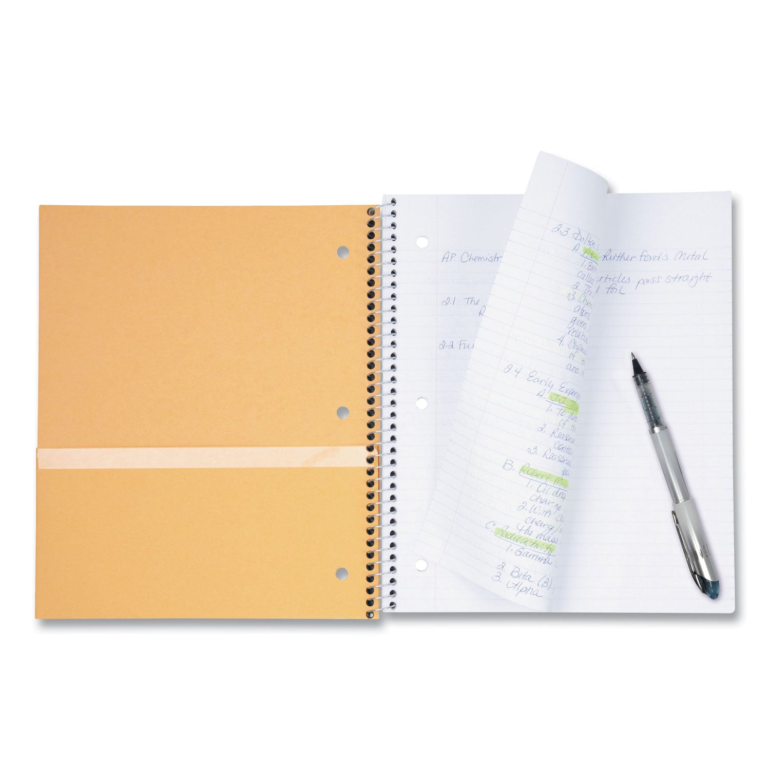 wirebound-notebook-with-four-pockets-3-subject-wide-legal-rule-randomly-assorted-cover-color-150-105-x-8-sheets_mea51014 - 2