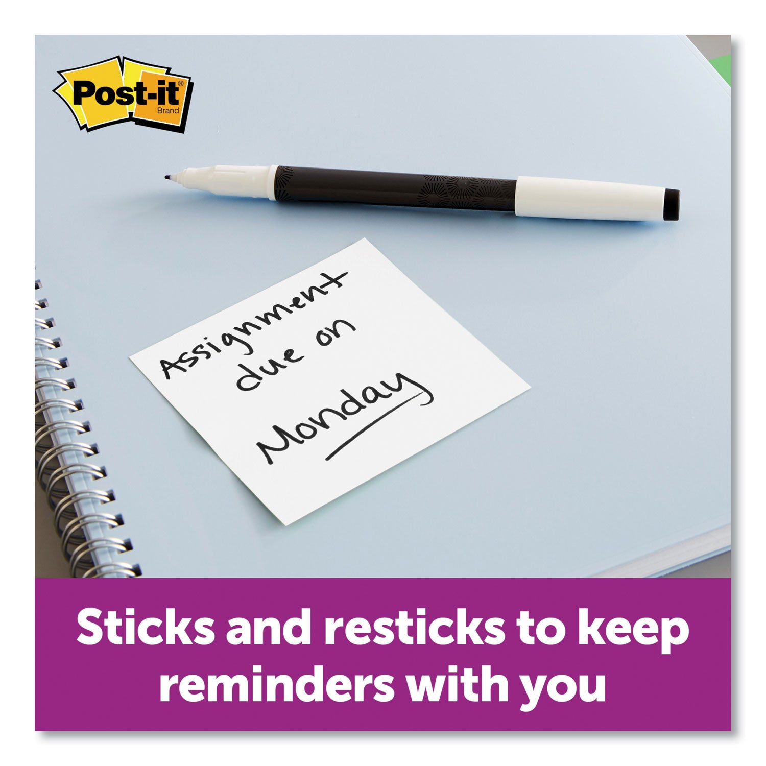 self-stick-notes-3-x-3-white-90-sheets-pad-8-pads-pack_mmm6545ssw - 2