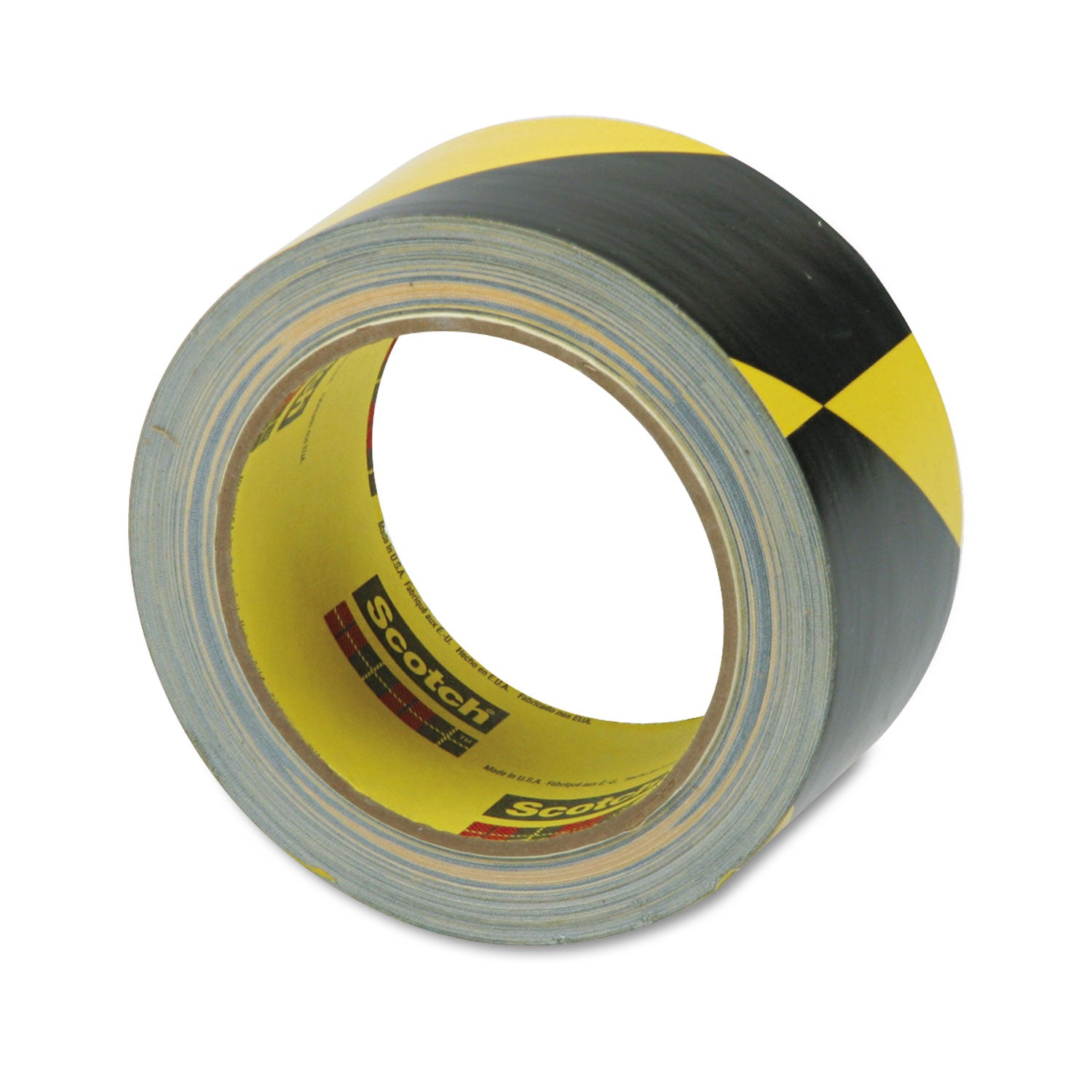 Safety Stripe Tape, 2" x 108 ft, Black/Yellow - 