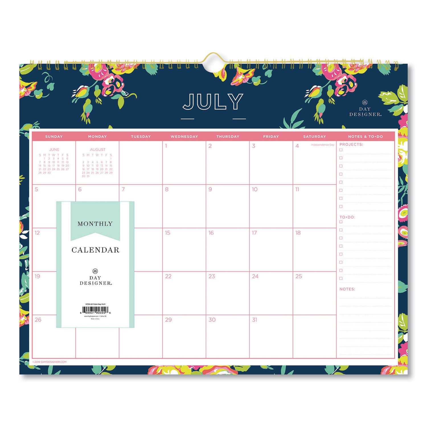 day-designer-peyton-academic-wall-calendar-floral-artwork-15-x-12-white-navy-sheets-12-month-july-to-june-2023-to-2024_bls107934 - 1
