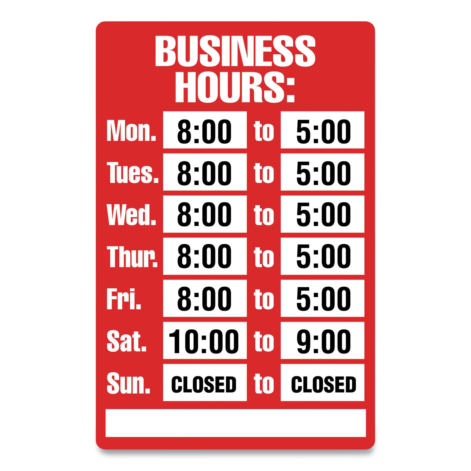 open-closed-business-hours-sign-kit-8-x-12-red_csc098071 - 1