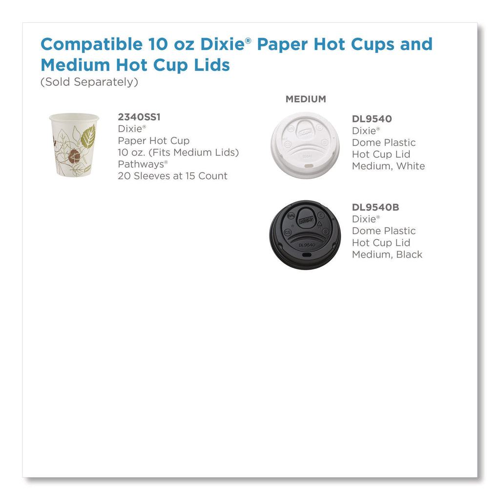 Pathways Paper Hot Cups, 10 oz, 15/Sleeve, 20 Sleeves/Carton - 4