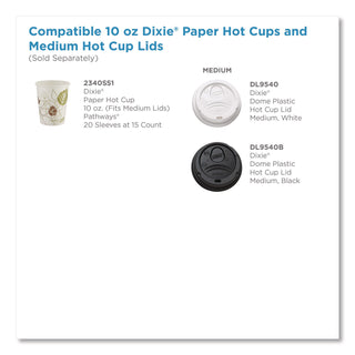 Pathways Paper Hot Cups, 10 oz, 15/Sleeve, 20 Sleeves/Carton - 4