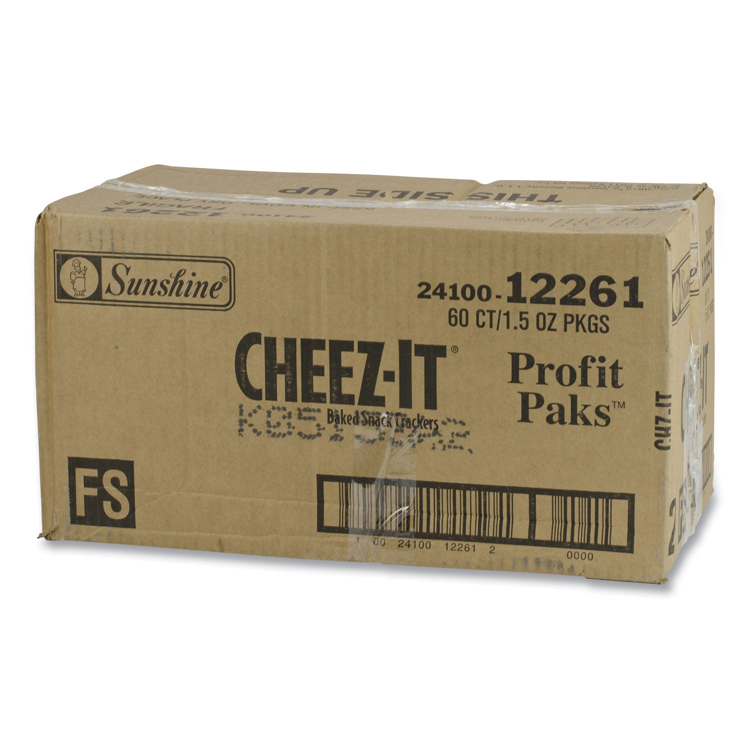 Baked Snack Crackers, 1.5 oz Bag, 60/Carton