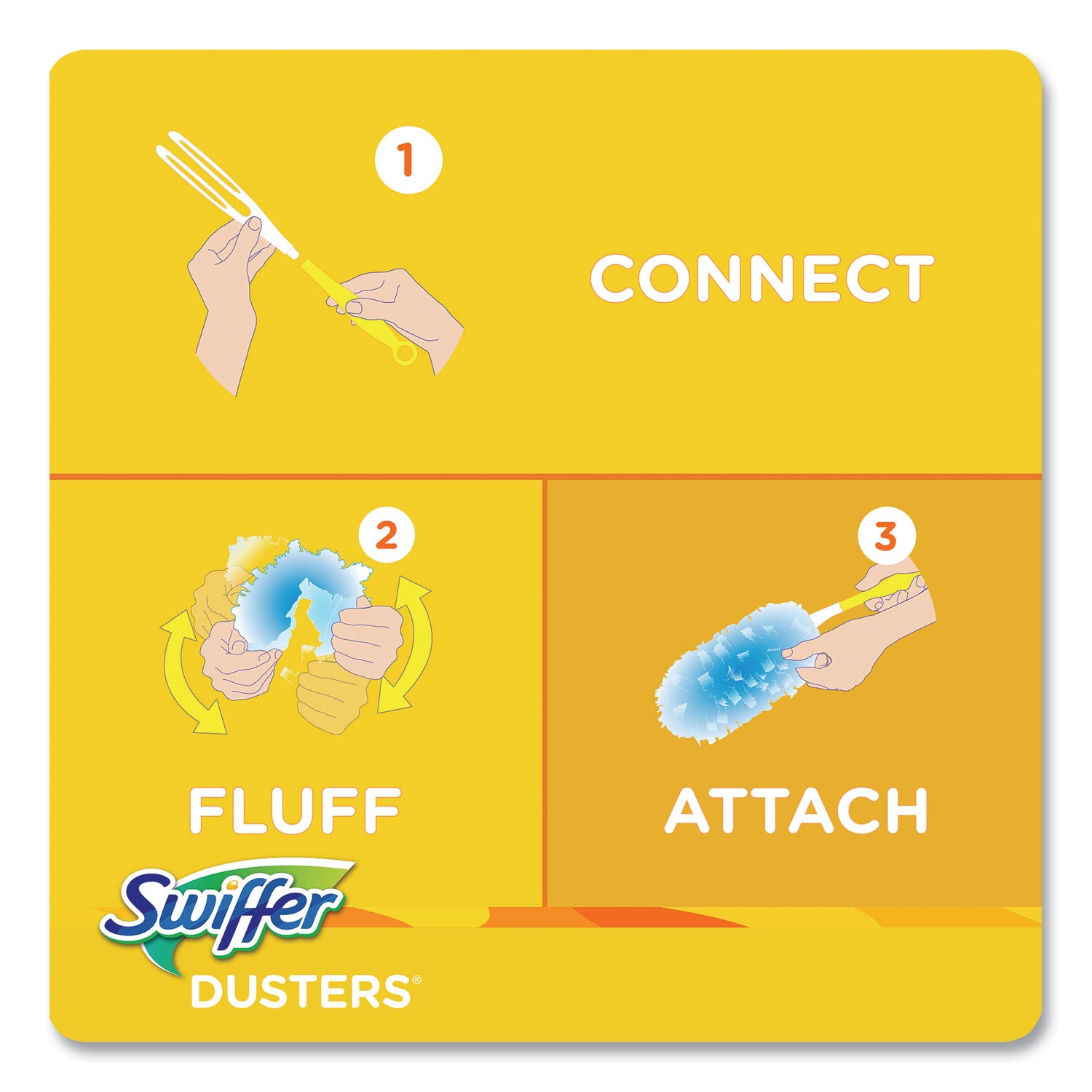 Dusters Refill, Dust Lock Fiber, Lavender Scent, Light Blue, 18/Box