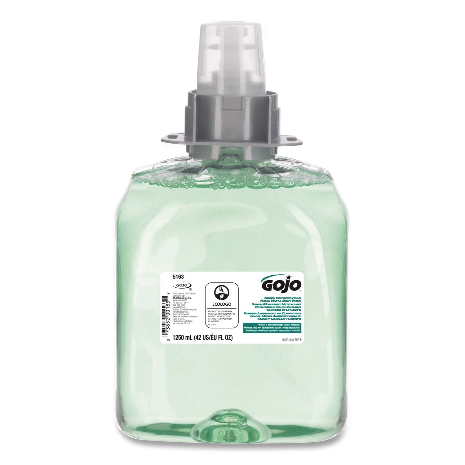Luxury Foam Hair and Body Wash, Cucumber Melon Scent, 1,250 mL Refill