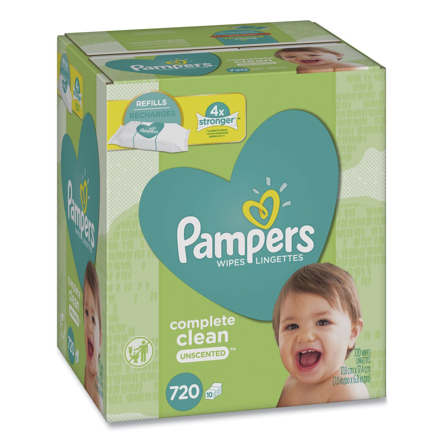 complete-clean-baby-wipes-1-ply-baby-fresh-7-x-68-white-80-wipes-pack-9-packs-carton_pgc75524 - 1