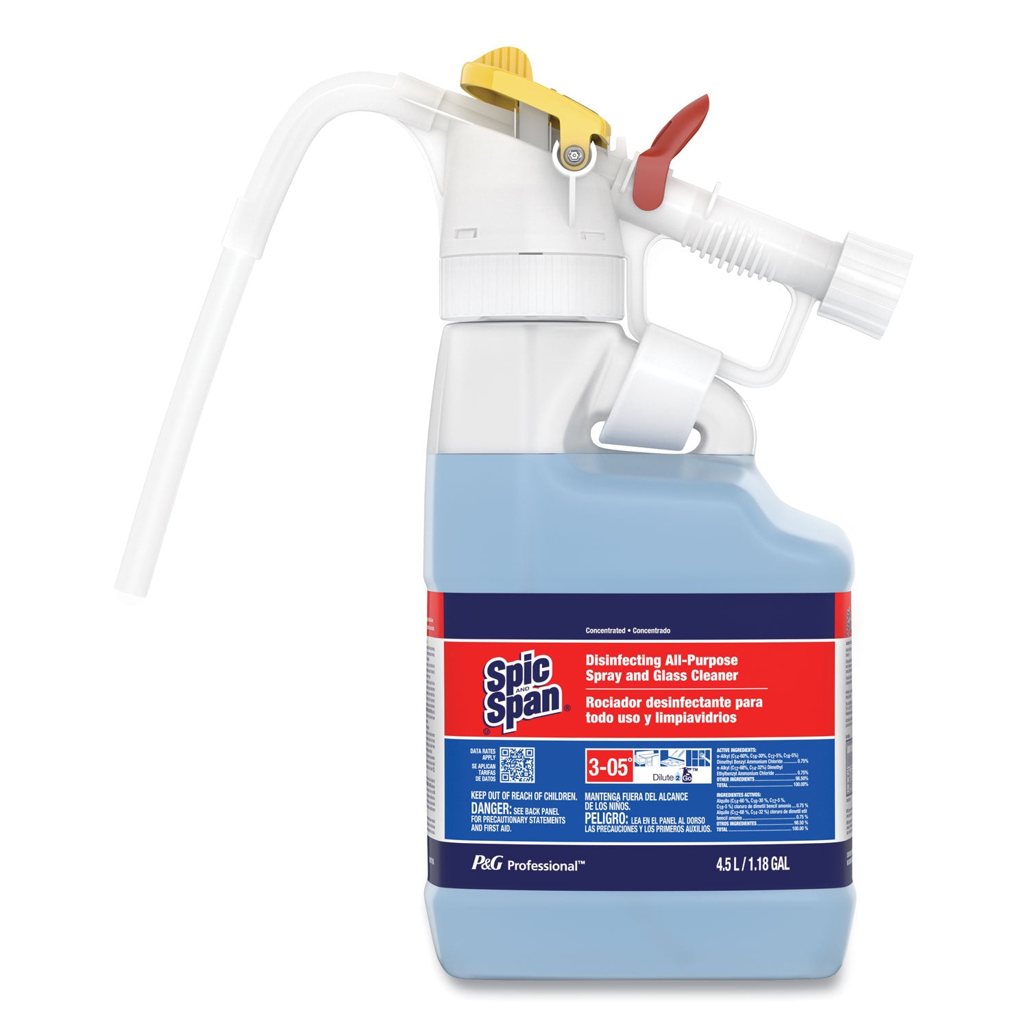 dilute-2-go-spic-and-span-disinfecting-all-purpose-spray-and-glass-cleaner-fresh-scent-45-l-jug-1-carton_pgc72001 - 1