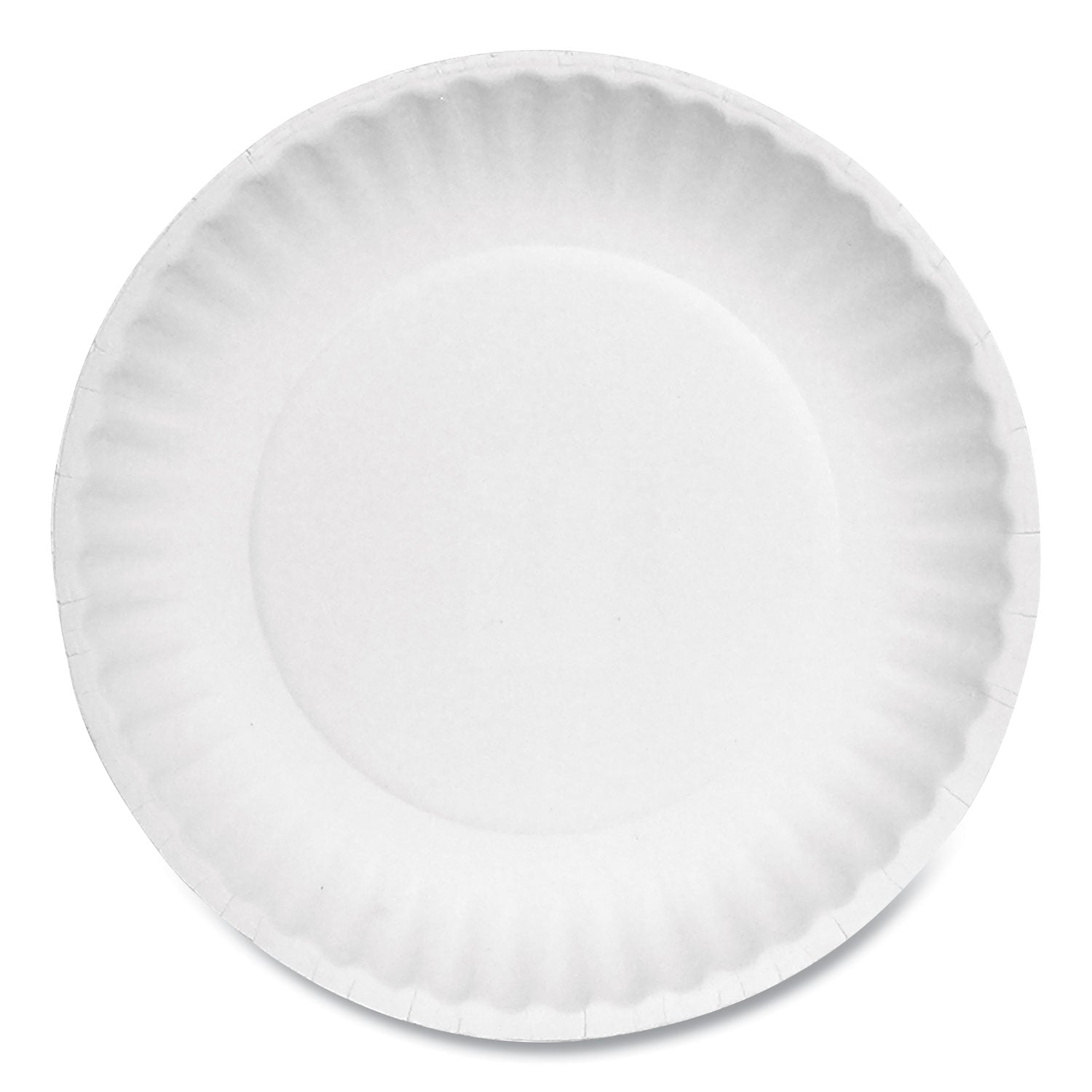 Paper Plates, 6" dia, White, 1,000/Carton - 