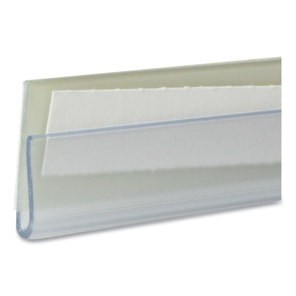 Shelf Labeling Strips, Side Load, 4 x 0.78, Clear, 10/Pack - 