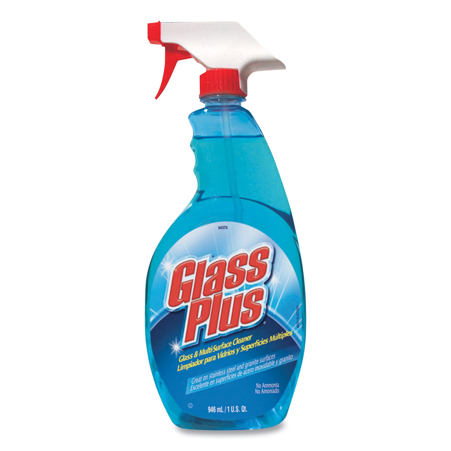 Glass Cleaner, 32 oz Spray Bottle, 12/Carton - 