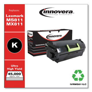 Remanufactured Black Ultra High-Yield Toner, Replacement for MS811/MX811, 45,000 Page-Yield, Ships in 1-3 Business Days