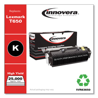 Remanufactured Black Toner, Replacement for T650H21A, 25,000 Page-Yield, Ships in 1-3 Business Days