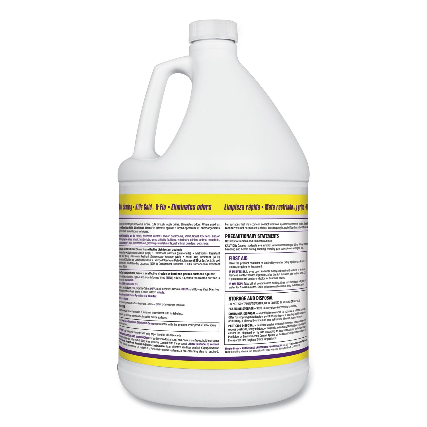 clean-finish-disinfectant-cleaner-1-gal-bottle-herbal-4-ct_smp01128 - 2