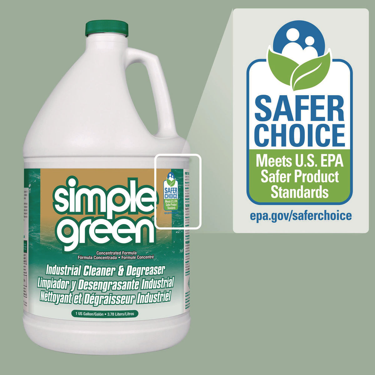 Simple Green Industrial Cleaner and Degreaser, Sold as 1 Each