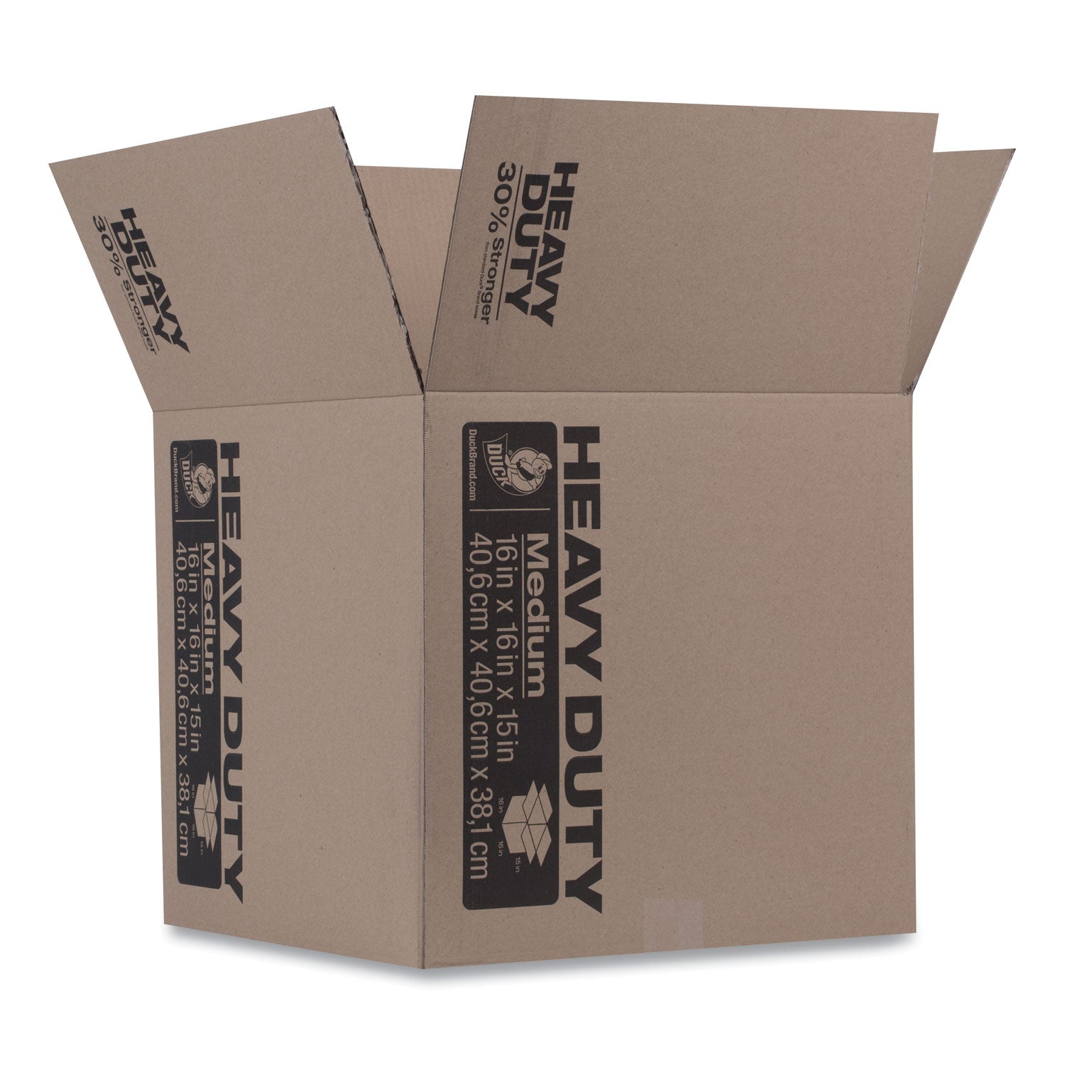 Heavy-Duty Boxes, Regular Slotted Container (RSC), 16" x 16" x 15", Brown - 