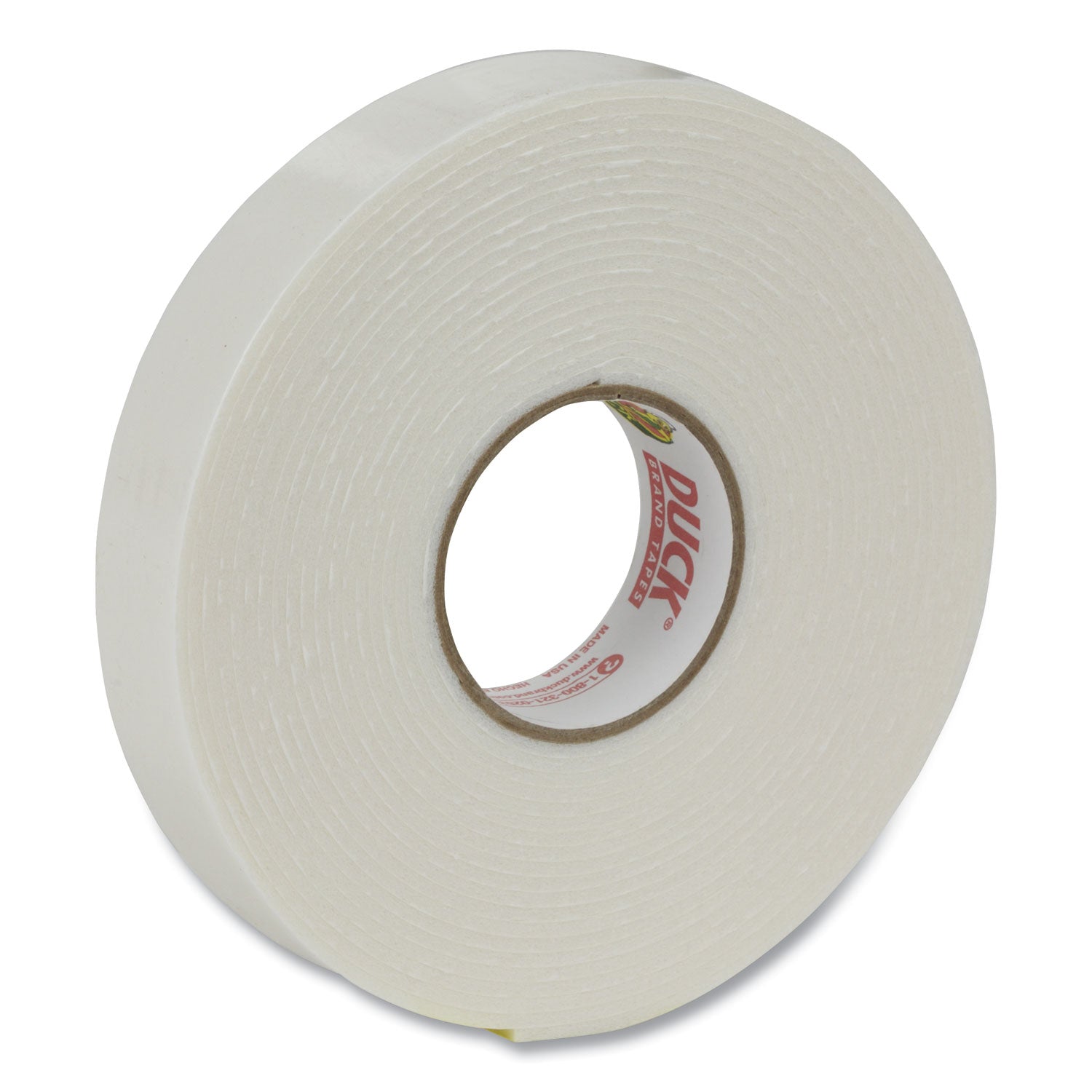 Double-Stick Foam Mounting Tape, Permanent, Holds Up to 2 lbs, 0.75" x 15 ft, White - 