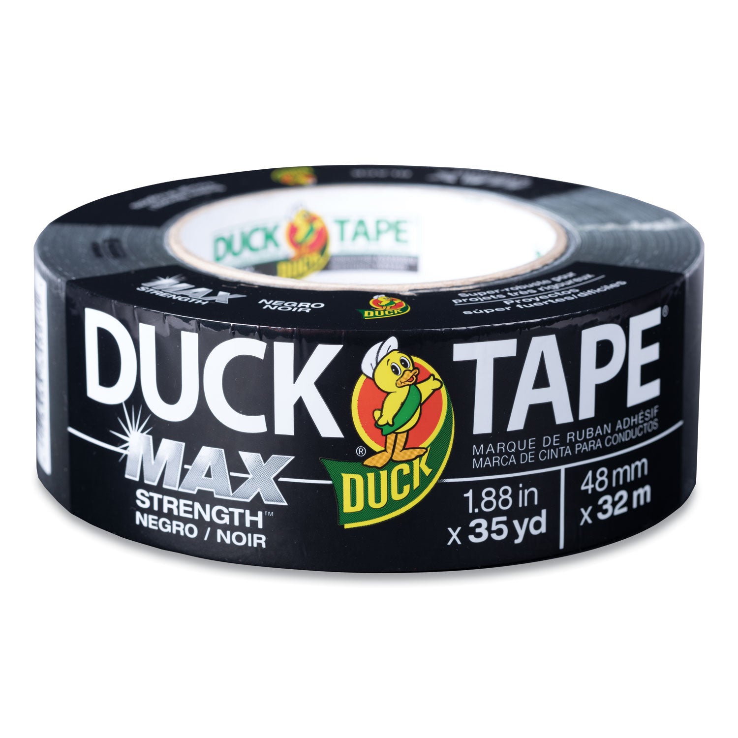 MAX Duct Tape, 3" Core, 1.88" x 35 yds, Black - 