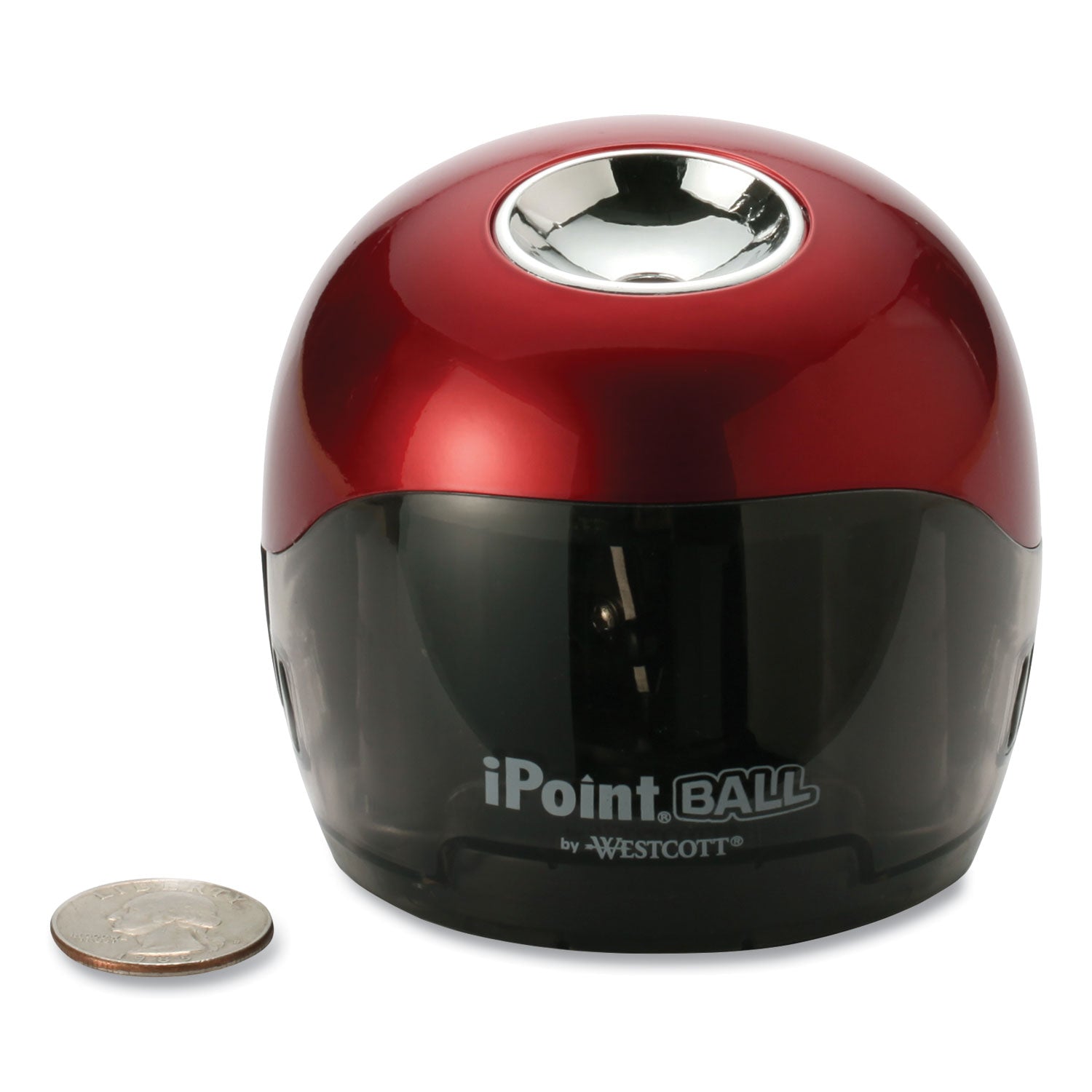 iPoint Ball Battery Sharpener, Battery-Powered, 3 x 3.25, Red/Black - 