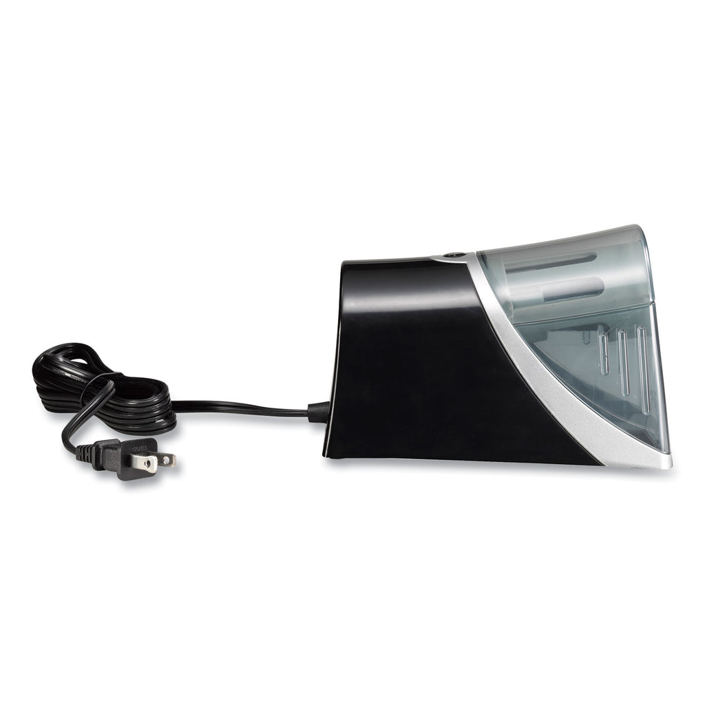 iPoint Evolution Axis Pencil Sharpener, AC-Powered, 4.25 x 7 x 4.75, Black/Silver