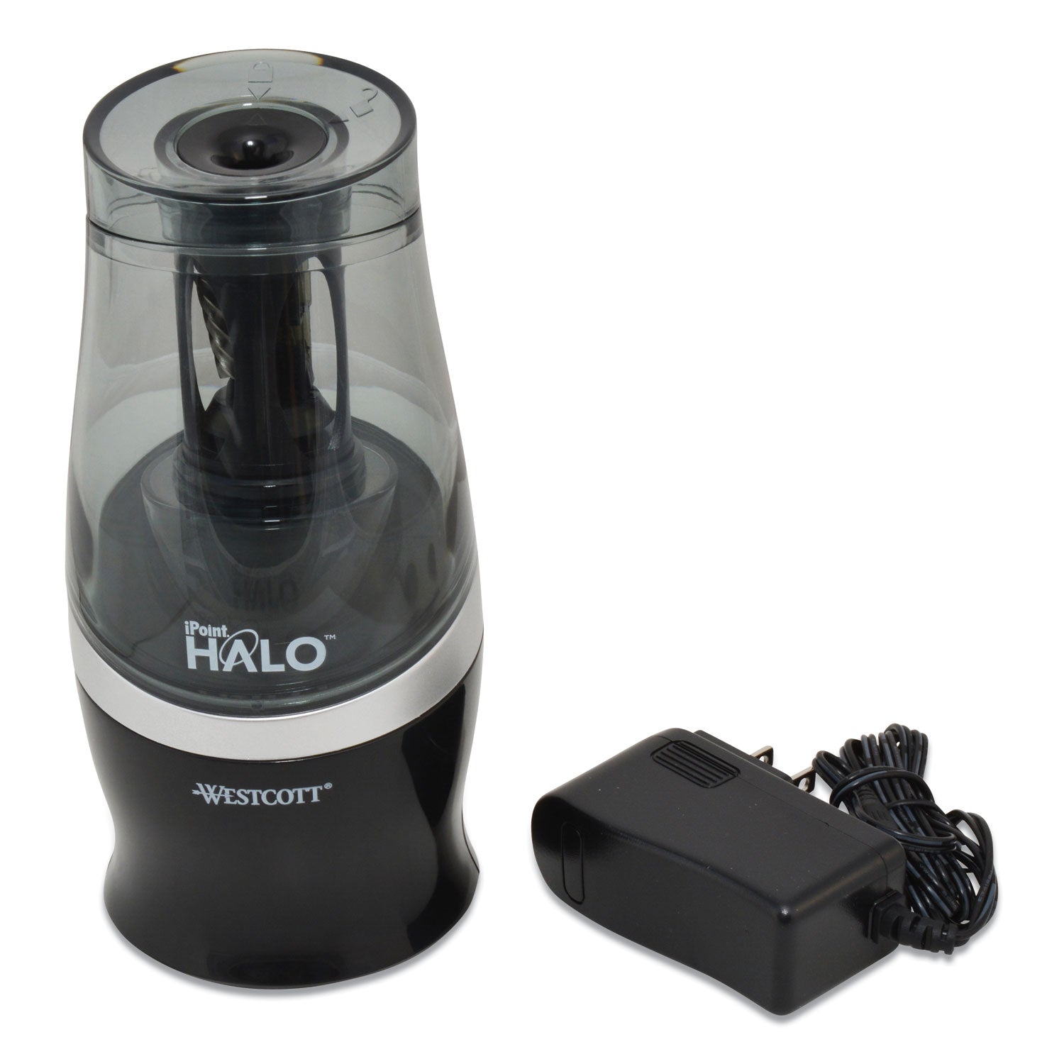 halo-colored-pencil-non-stick-electric-sharpener-ac-powered-35-x-675-black-silver_acm16894 - 5