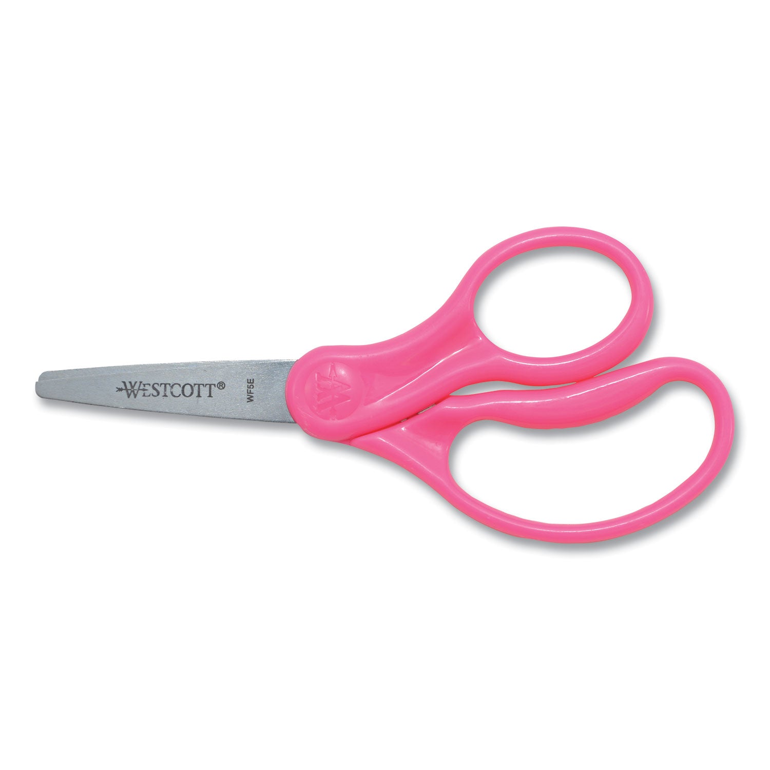 For Kids Scissors, Pointed Tip, 5" Long, 1.75" Cut Length, Randomly Assorted Straight Handles - 