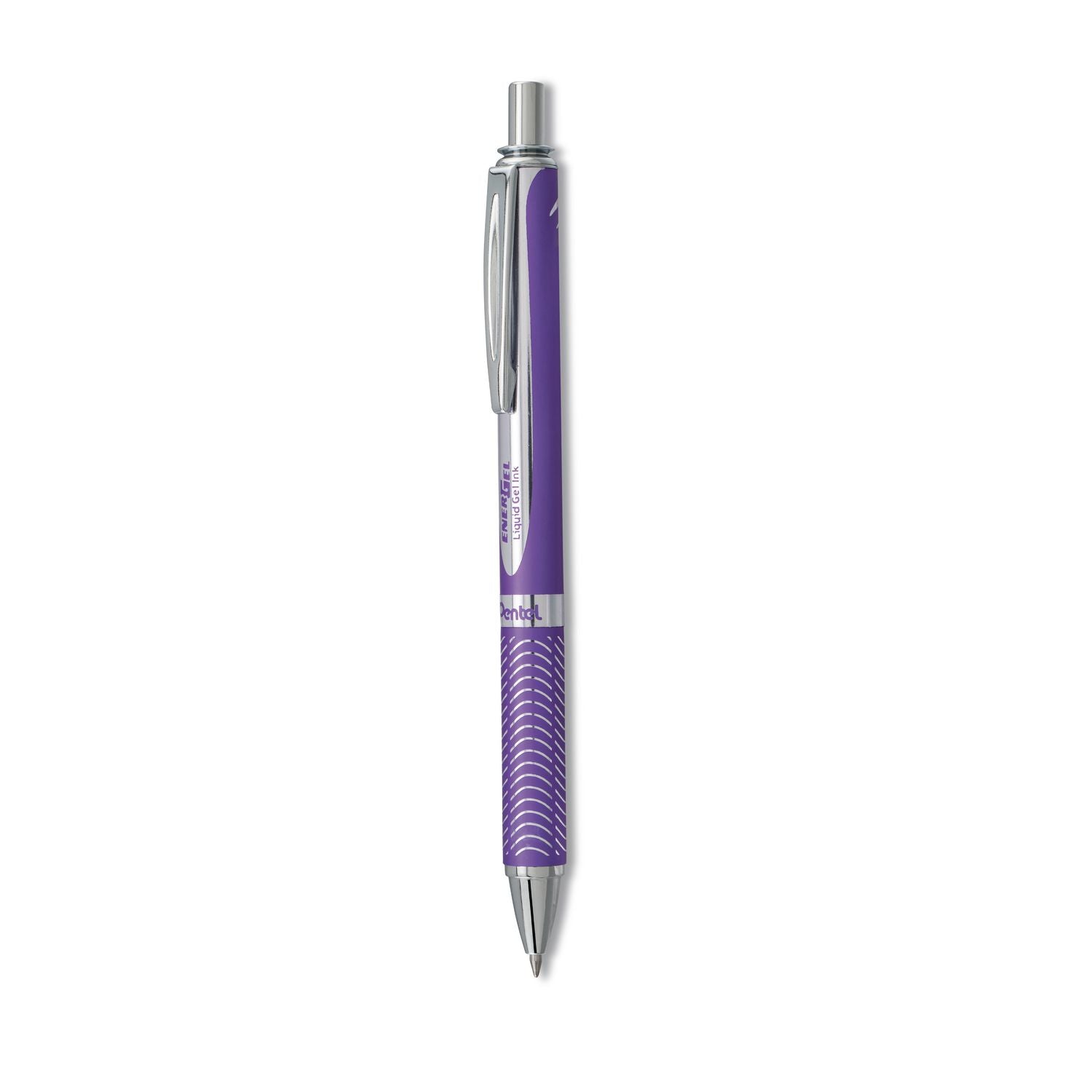 EnerGel Alloy RT Gel Pen, Retractable, Medium 0.7 mm, Violet Ink, Violet Barrel