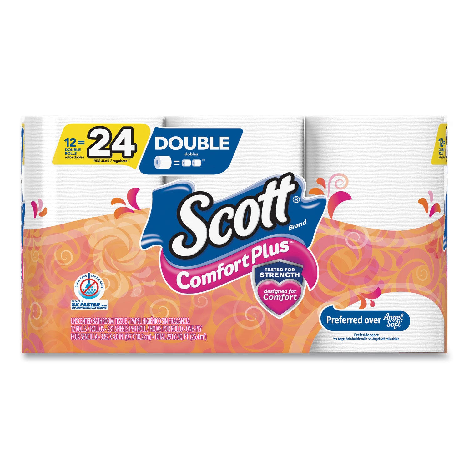 comfortplus-toilet-paper-double-roll-bath-tissue-septic-safe-1-ply-white-231-sheets-roll-12-rolls-pack-4-packs-carton_kcc47618 - 4