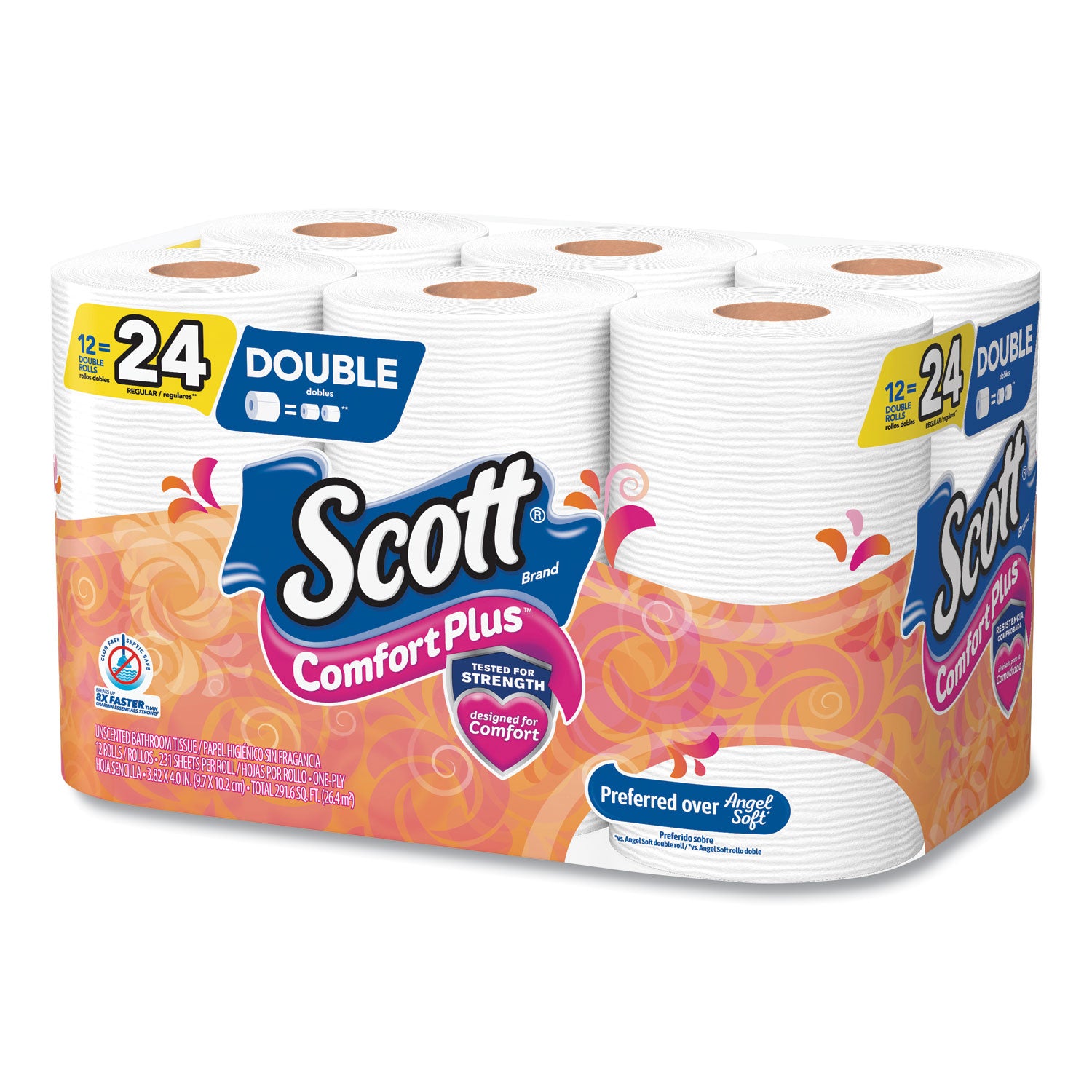 comfortplus-toilet-paper-double-roll-bath-tissue-septic-safe-1-ply-white-231-sheets-roll-12-rolls-pack-4-packs-carton_kcc47618 - 3