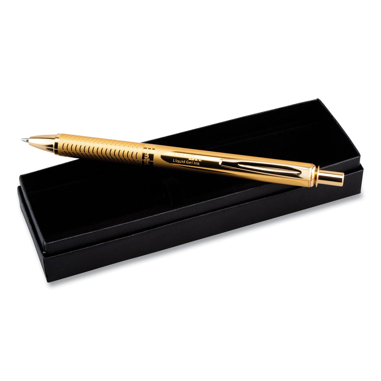 energel-alloy-gel-pen-retractable-medium-07-mm-black-ink-gold-barrel_penbl407xabx - 2
