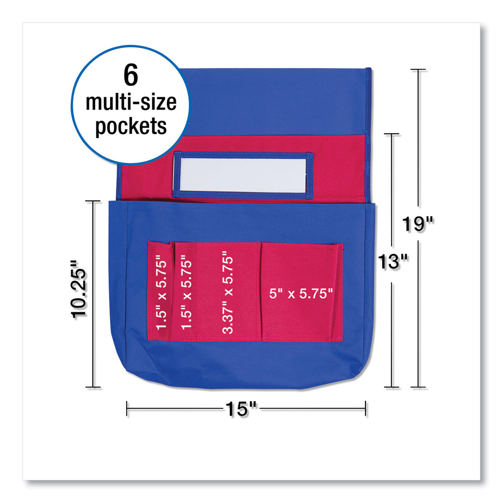 chairback-buddy-pocket-chart-7-pockets-15-x-19-blue-red_cdpcd158035 - 3