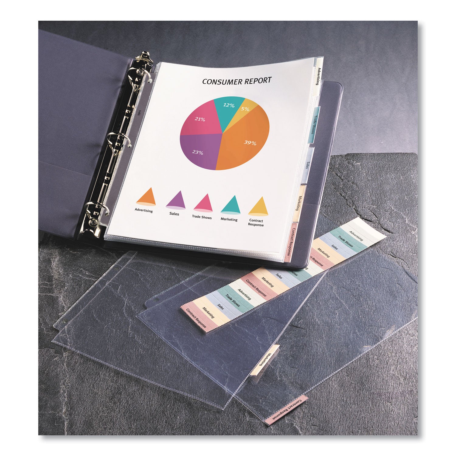 protect-n-tab-top-load-clear-sheet-protectors-w-five-tabs-letter_ave74160 - 3