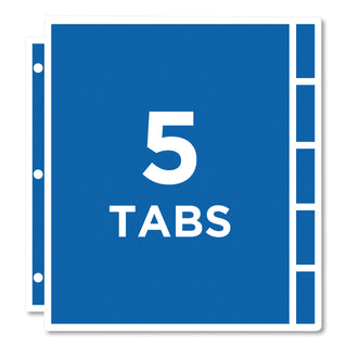 protect-n-tab-top-load-clear-sheet-protectors-w-five-tabs-letter_ave74160 - 4