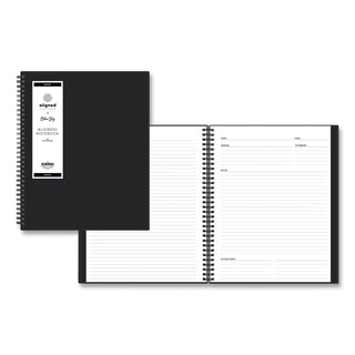 aligned-business-notebook-1-subject-meeting-minutes-notes-format-with-narrow-rule-black-cover-78-11-x-85-sheets_bls121454 - 1