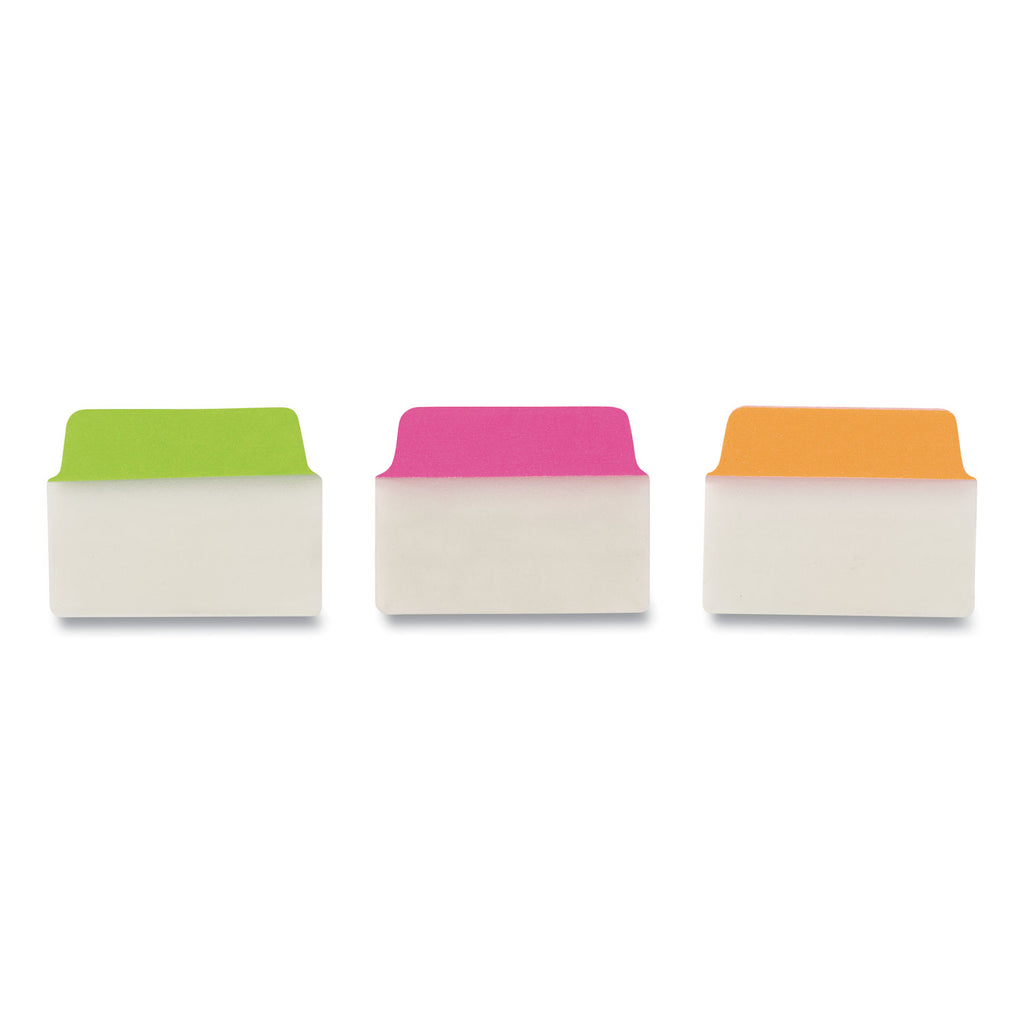Ultra Tabs Repositionable Tabs, Standard: 2" x 1.5", 1/5-Cut, Assorted Neon Colors, 24/Pack