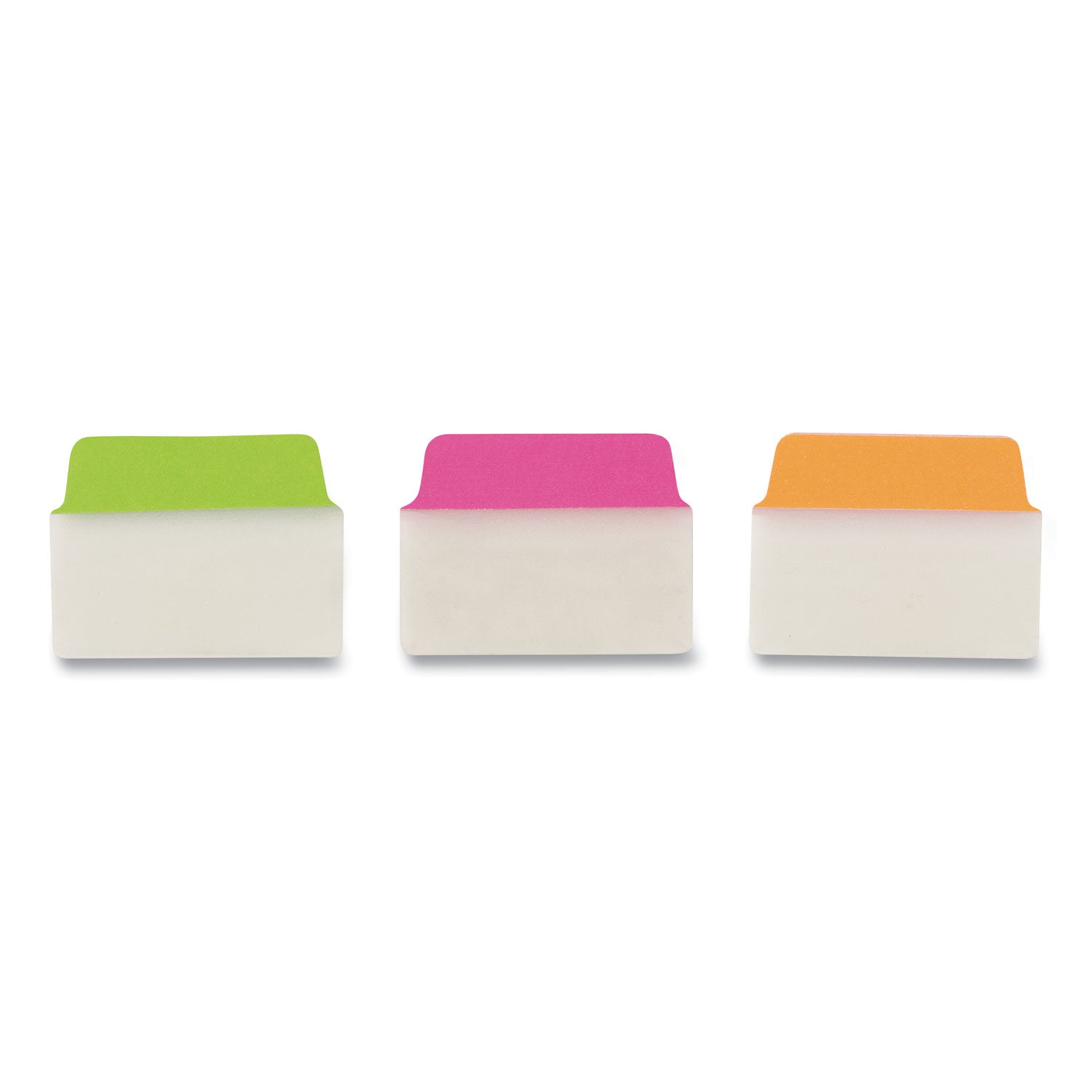 Ultra Tabs Repositionable Tabs, Standard: 2" x 1.5", 1/5-Cut, Assorted Neon Colors, 48/Pack - 
