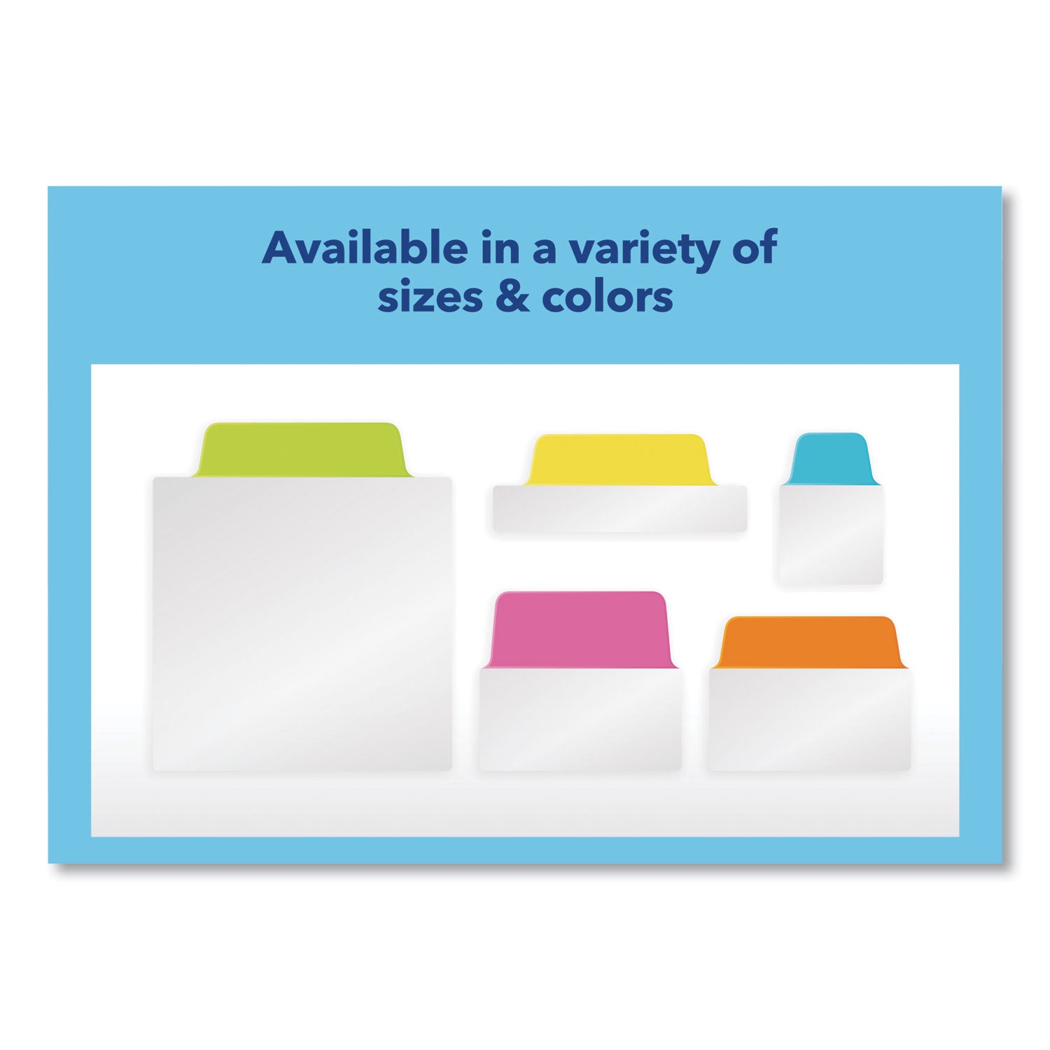 Ultra Tabs Repositionable Tabs, Standard: 2" x 1.5", 1/5-Cut, Assorted Neon Colors, 48/Pack - 