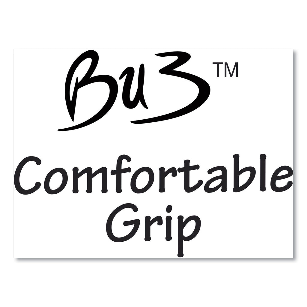 BU3 Ballpoint Pen, Retractable, Medium 1 mm, Black Ink, Smoke/Black Barrel, 18/Pack