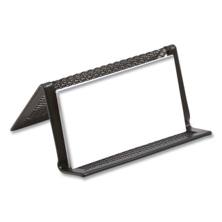 One Compartment Business Card Holder, Holds 50 Cards, 3.07 x 0.15 x 4.4, Metal, Black